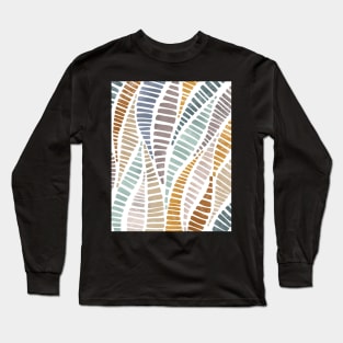 Abstract Line Pattern Long Sleeve T-Shirt